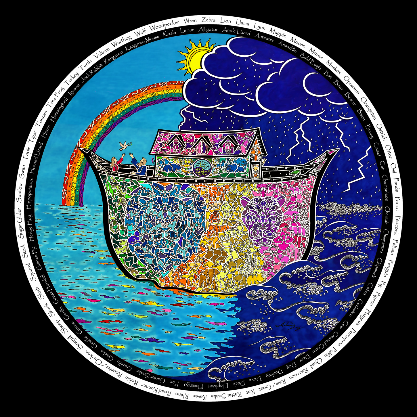 Noah's Ark Print 4 – Color | Adam Day Art